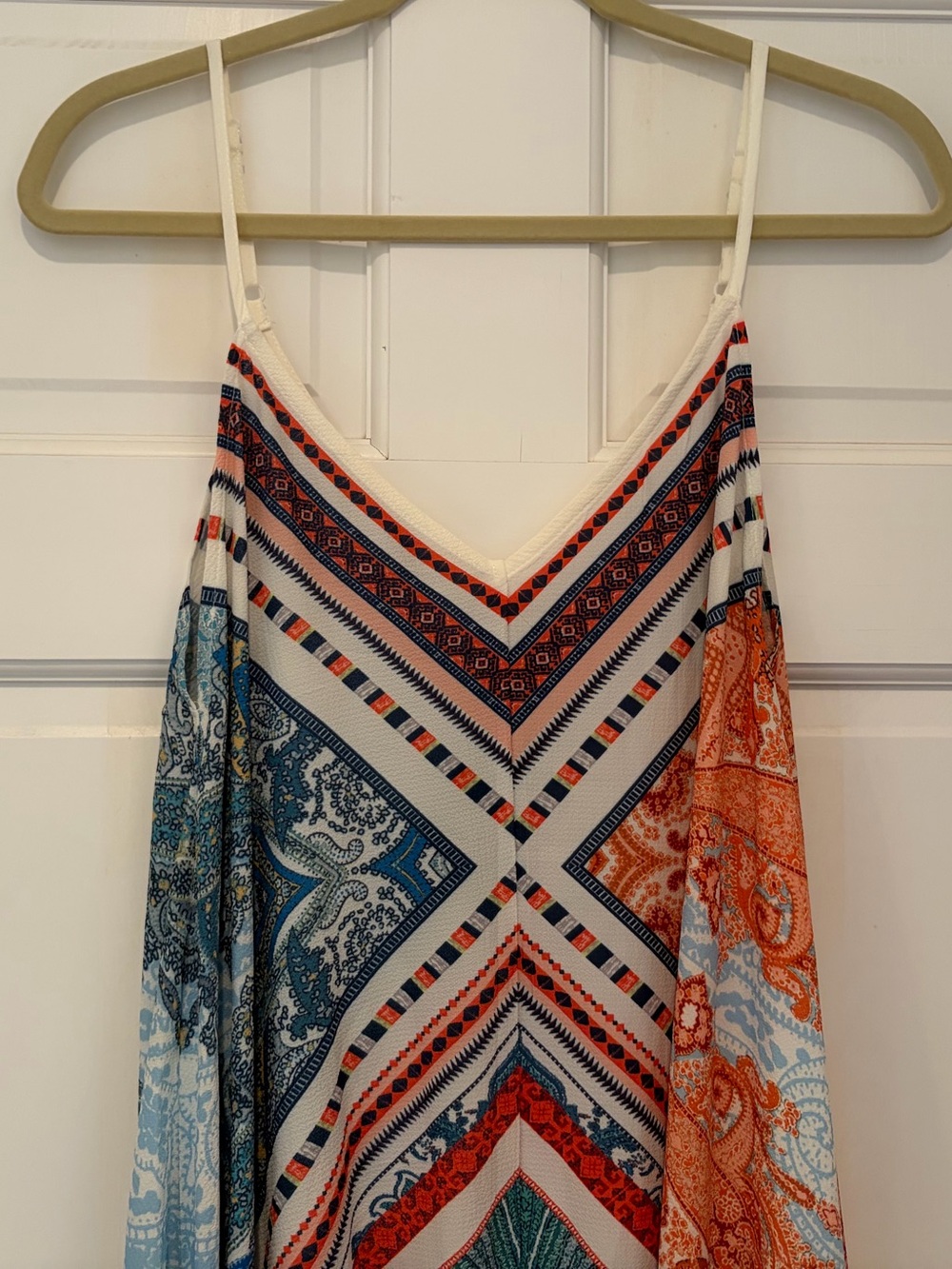 NWT Jealous Tomato South Moon Under Boho Paisley Print Handkerchief Slip Dress - Picture 3 of 10